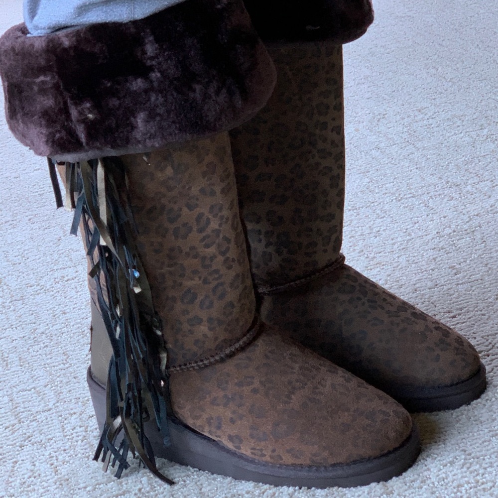 Gypsy Soule Fringe Winter Boots Rare - Picture 3 of 15
